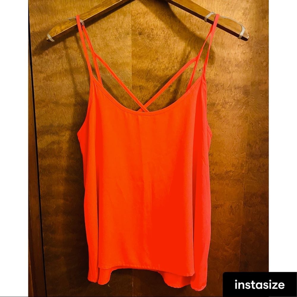 Orange Abercrombie tank top